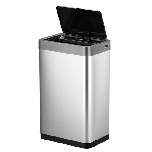 一年保証 EKO自動開封センサーゴミ箱 ミラージュX センサービン 45L シルバー EK9260RMT-45L ダストボックス 45リットル 衛生的 おしゃれ スリム 自動 ふた付き_4