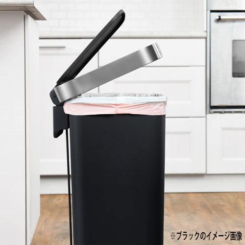一年保証 EKO ハナステップピン 45L ホワイト ペダル式 キャスター付 EK6266-45L-WH 持ち運び便利 ダストボックス おしゃれ ゴミ箱 プラスチック_2