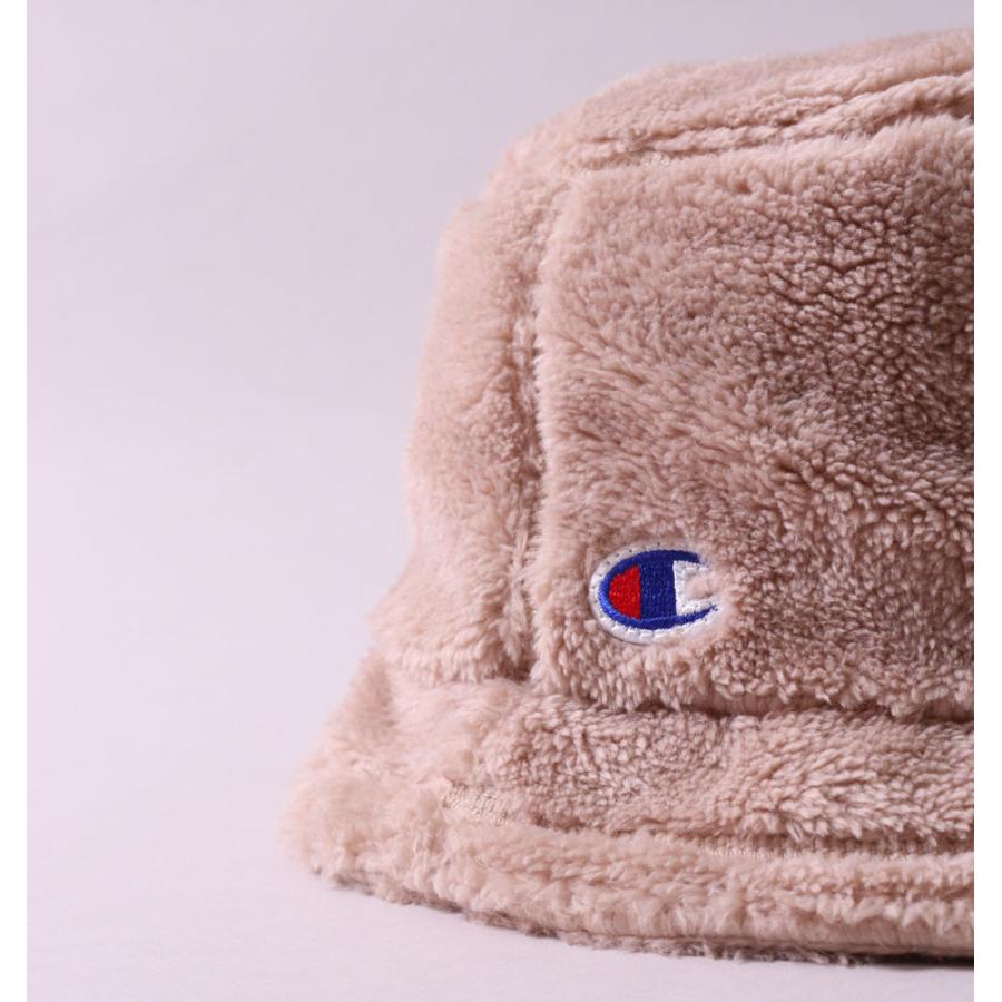 チャンピオン バケットハット フリース ボア レディース メンズ チケットネーム フリーサイズ CHAMPION バケハ 帽子 ハット ロゴ 刺繍 | Champion | 10