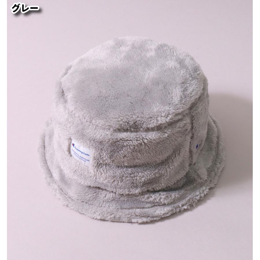チャンピオン バケットハット フリース ボア レディース メンズ チケットネーム フリーサイズ CHAMPION バケハ 帽子 ハット ロゴ 刺繍 | Champion | 11