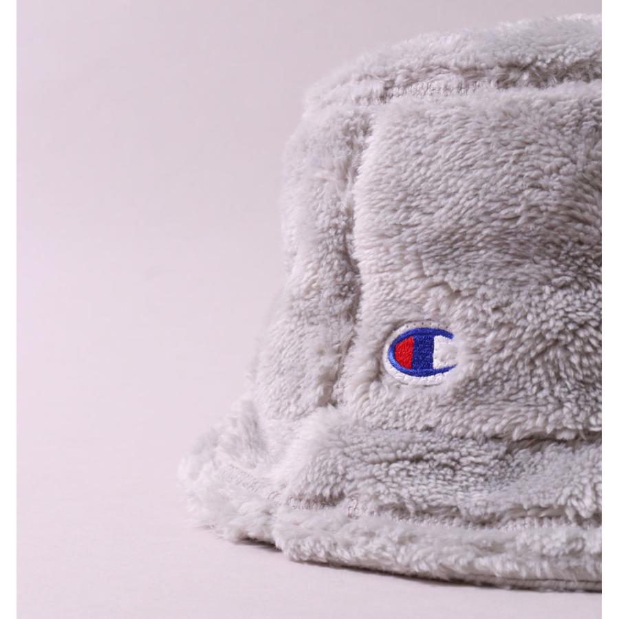 チャンピオン バケットハット フリース ボア レディース メンズ チケットネーム フリーサイズ CHAMPION バケハ 帽子 ハット ロゴ 刺繍 | Champion | 12