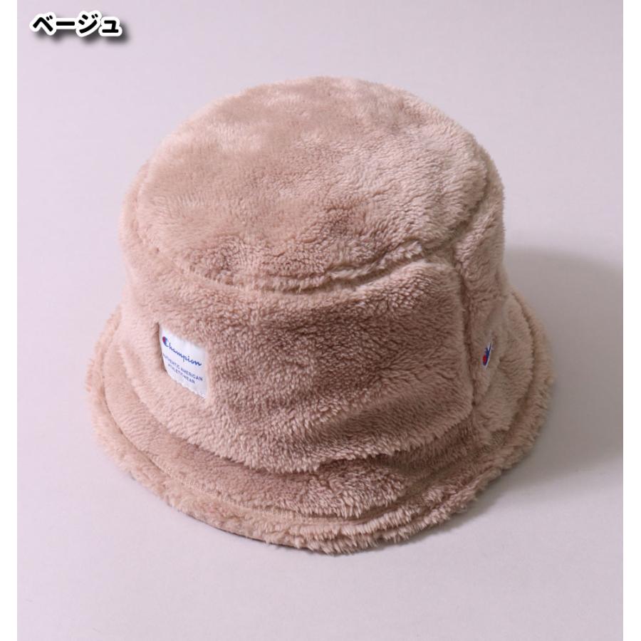 チャンピオン バケットハット フリース ボア レディース メンズ チケットネーム フリーサイズ CHAMPION バケハ 帽子 ハット ロゴ 刺繍 | Champion | 08