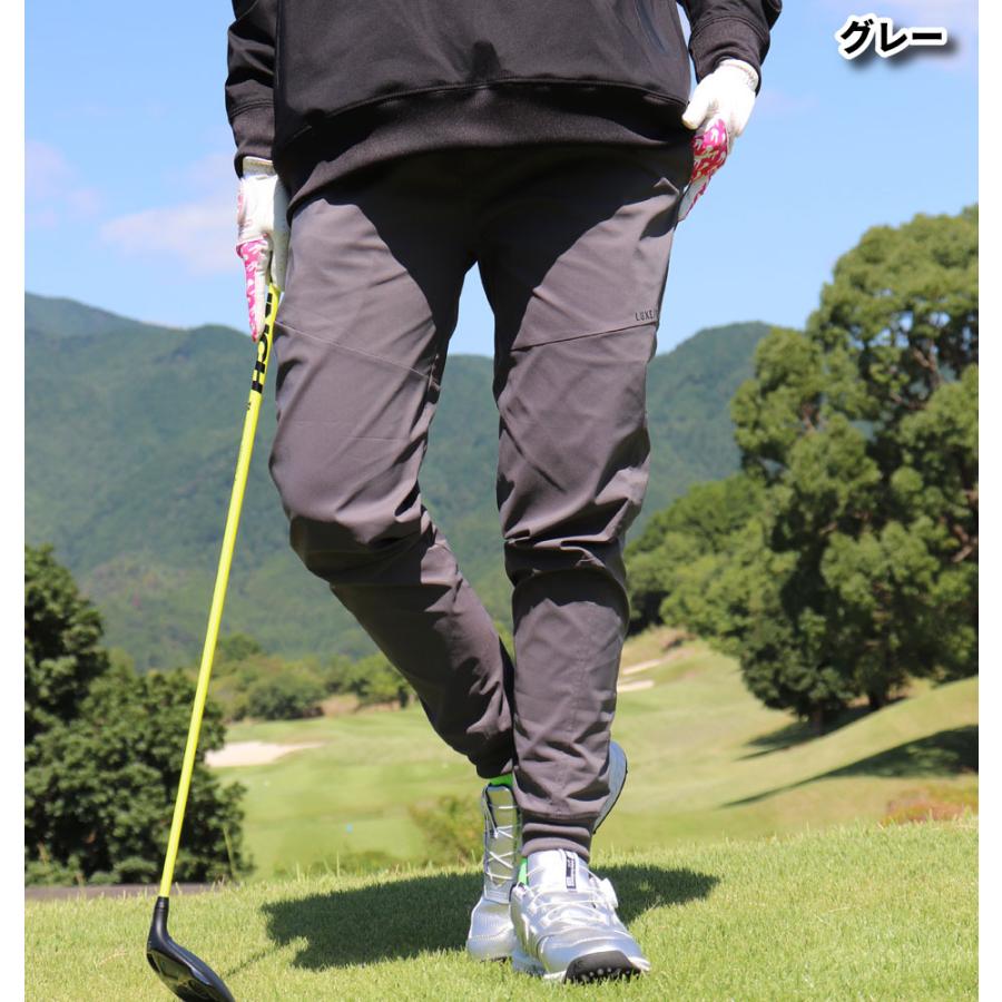 ラグジュチノパン ゴルフ ゴルフウェア ジョガーパンツ メンズ レディース ユニセックス ストレッチ LUXE/R GOLF セットアップ可能 カーキ ブラック | LUXE/R | 06