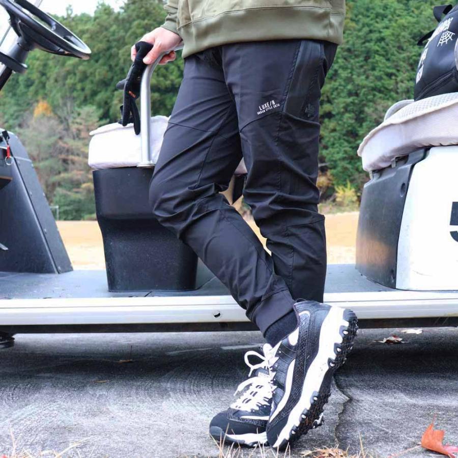 ラグジュチノパン ゴルフ ゴルフウェア ジョガーパンツ メンズ レディース ユニセックス ストレッチ LUXE/R GOLF セットアップ可能 カーキ ブラック | LUXE/R | 08