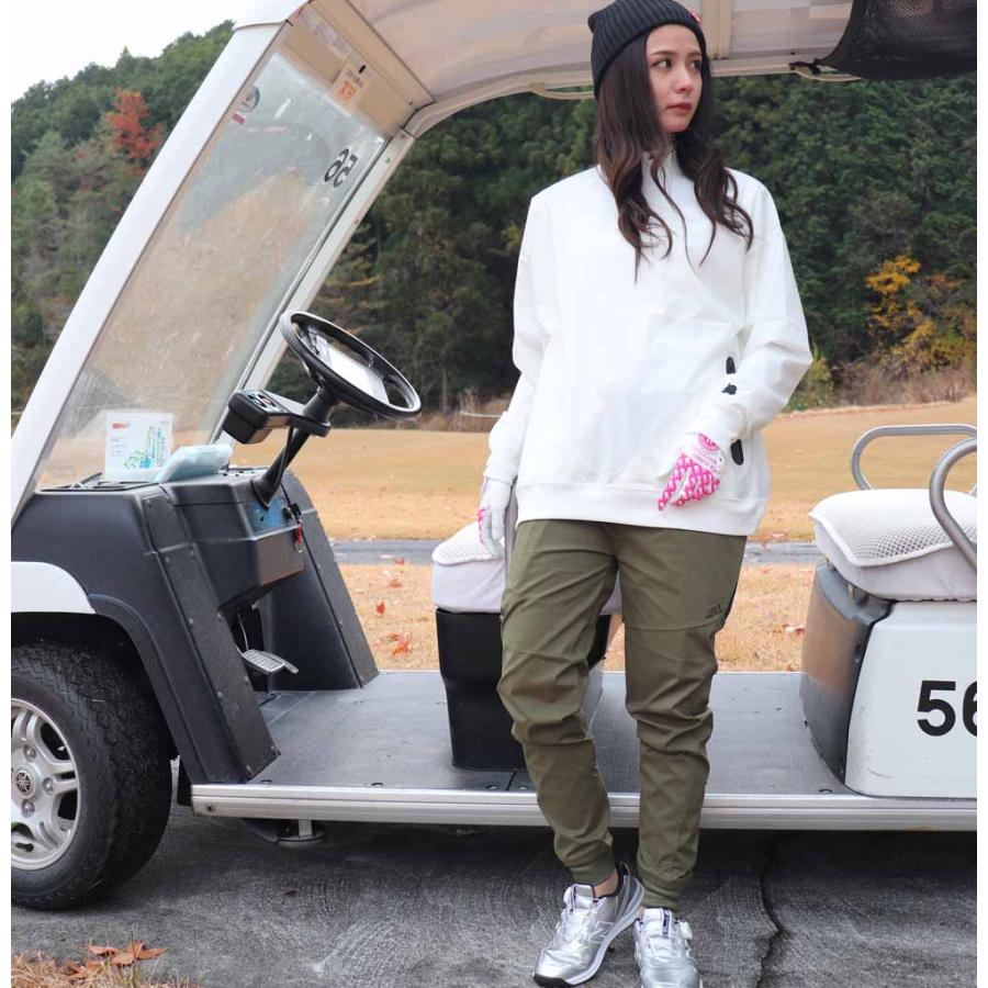 ラグジュチノパン ゴルフ ゴルフウェア ジョガーパンツ メンズ レディース ユニセックス ストレッチ LUXE/R GOLF セットアップ可能 カーキ ブラック | LUXE/R | 09