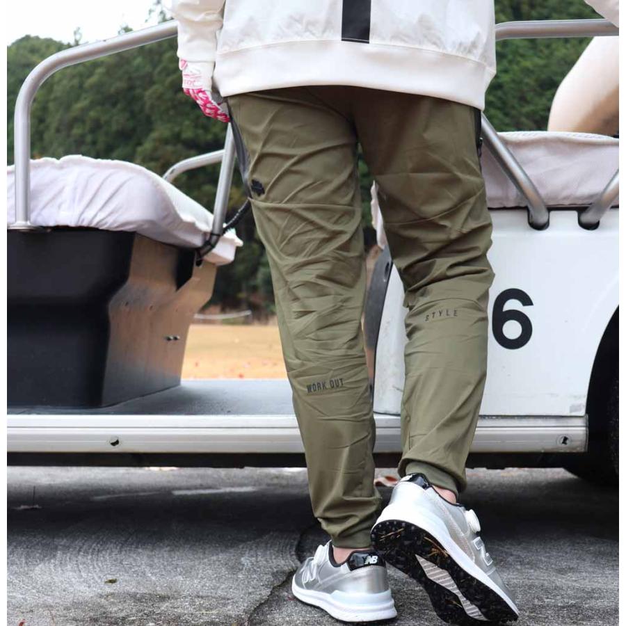 ラグジュチノパン ゴルフ ゴルフウェア ジョガーパンツ メンズ レディース ユニセックス ストレッチ LUXE/R GOLF セットアップ可能 カーキ ブラック | LUXE/R | 10