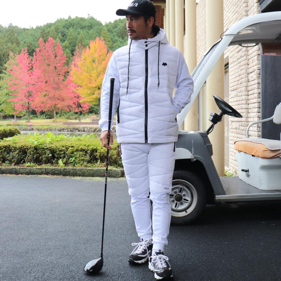 ジョガーパンツ メンズ レディース ユニセックス ジャージ ダウン 切り替え ストレッチ ラグジュゴルフ LUXE/R GOLF セットアップ可能 | LUXE/R | 01