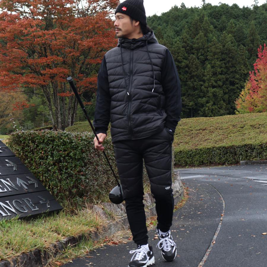 ジョガーパンツ メンズ レディース ユニセックス ジャージ ダウン 切り替え ストレッチ ラグジュゴルフ LUXE/R GOLF セットアップ可能 | LUXE/R | 03