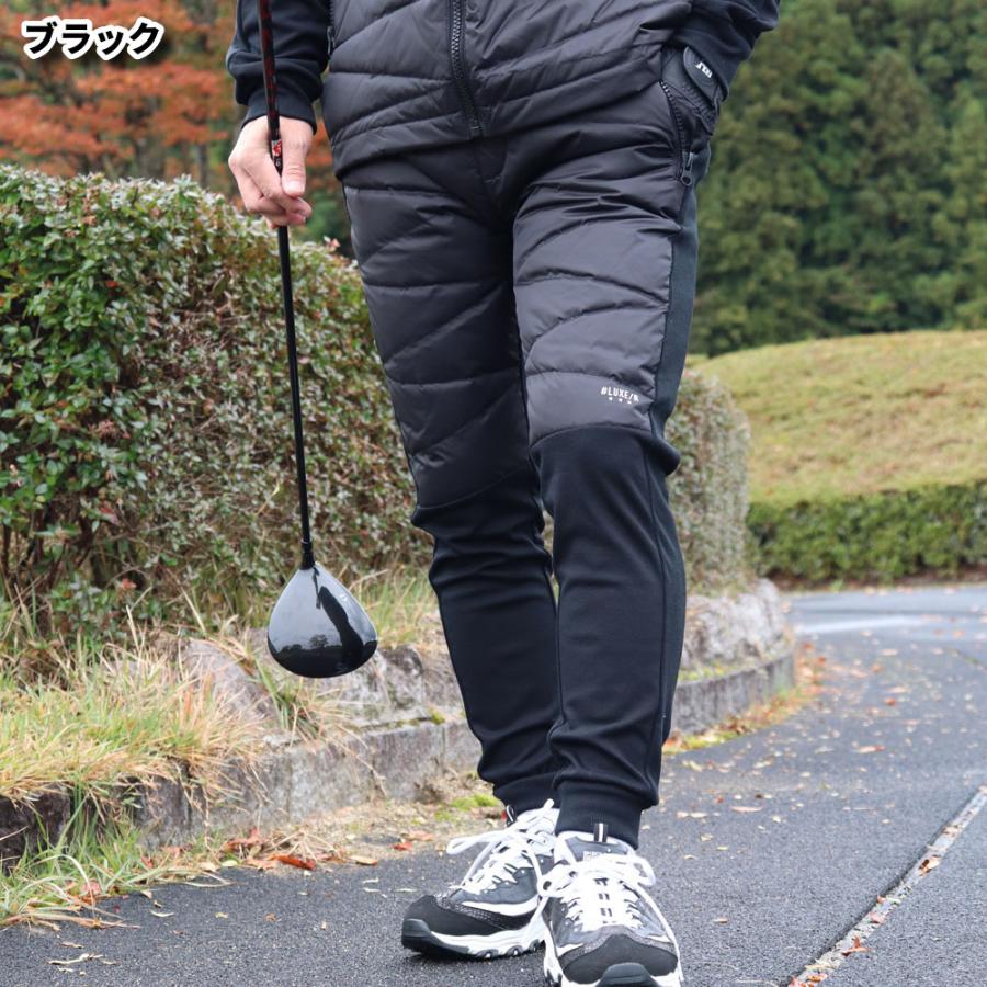 ジョガーパンツ メンズ レディース ユニセックス ジャージ ダウン 切り替え ストレッチ ラグジュゴルフ LUXE/R GOLF セットアップ可能 | LUXE/R | 06