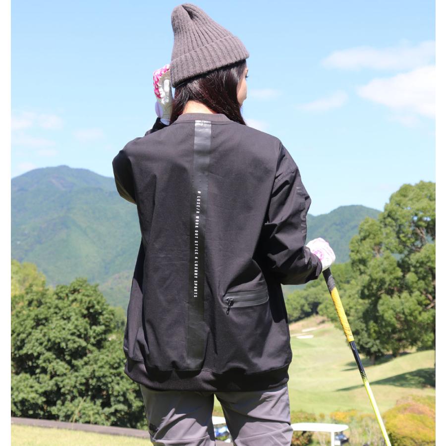 ラグジュ ゴルフ ゴルフウェア Tシャツ メンズ レディース ユニセックス 長袖  LUXE/R GOLF ストレッチ ブロード ユニセックス ロンT M L XL 3L 4L | LUXE/R | 08