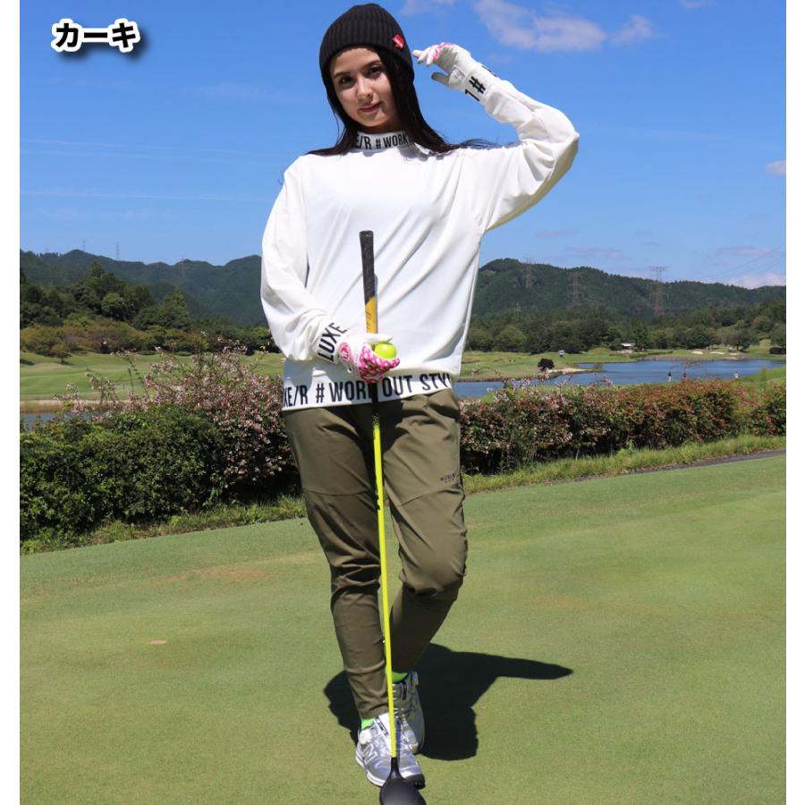 再入荷 ゴルフウェア ジョガーパンツ メンズ レディース ユニセックス ストレッチ ラグジュゴルフ LUXE/R GOLF 大きいサイズ ウェストゴム スソジップタイプ | LUXE/R | 03