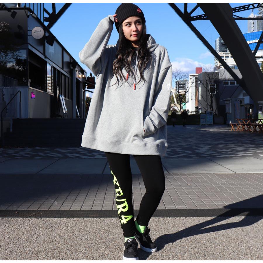 レギンス レディース  パンツ ストレッチ ジョガーパンツ ロゴプリント 蛍光プリント 黒 スキニー スリム  インナーでも ジム ヨガ ボトム オールシーズン | LUXE/R | 01