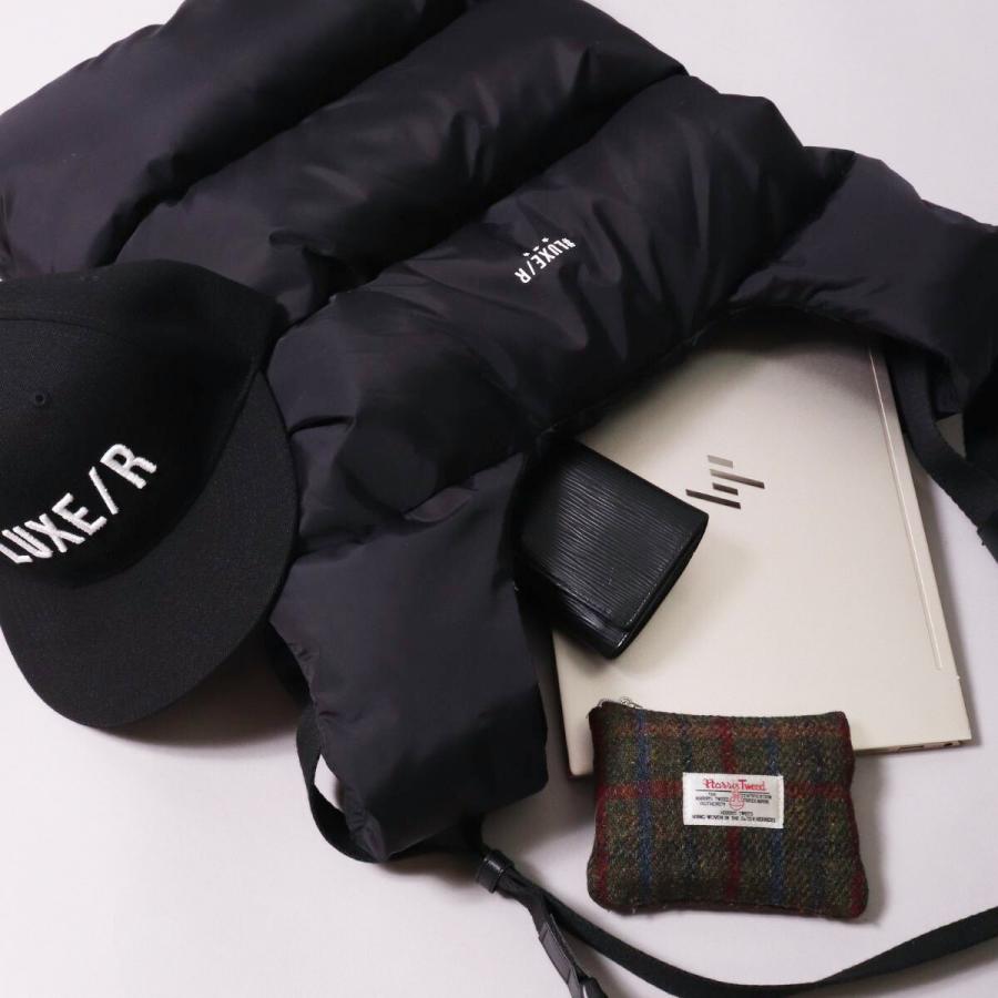 トートバッグ メンズ レディース ダウン フェザー キルティング ショルダーバッグ ラグジュ LUXE/R 黒 ロゴ ゴルフ ユニセックス 男女兼用 フリーサイズ | LUXE/R | 05
