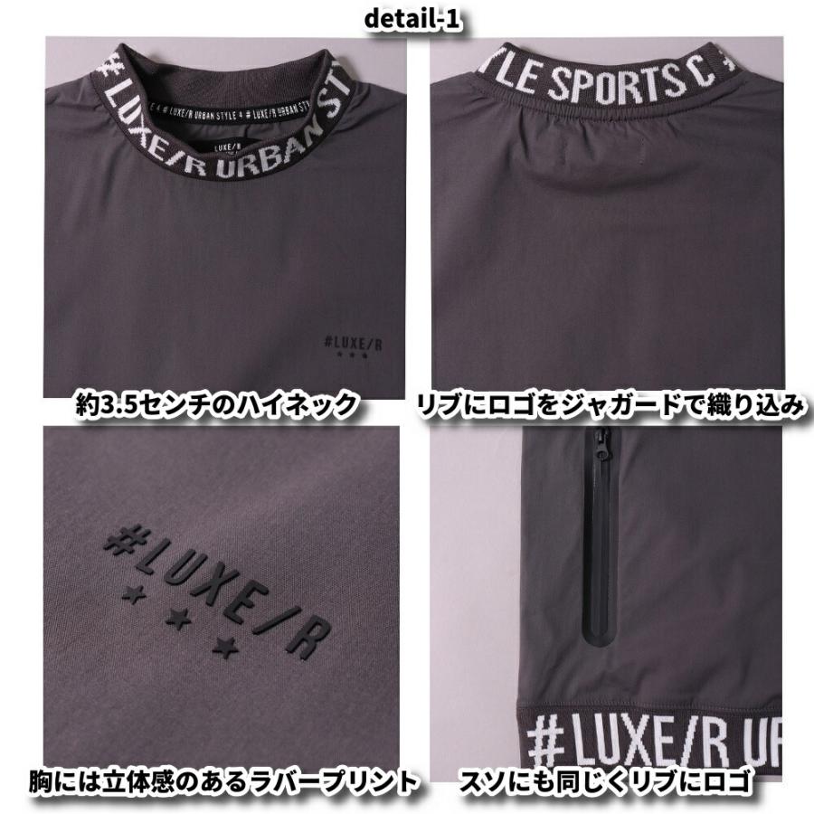 LUXE/R GOLF ラグジュ Tシャツ メンズ レディース 半袖 モックネック ゴルフウェア ストレッチ ユニセックス ゆったりシルエット 再入荷 | LUXE/R | 12