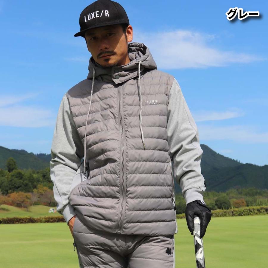 ゴルフウェア ジャージ パーカー ダウン キルティング メンズ レディース  LUXE/R ラグジュゴルフ スポーツ 男女兼用 セットアップ可能 | LUXE/R | 04