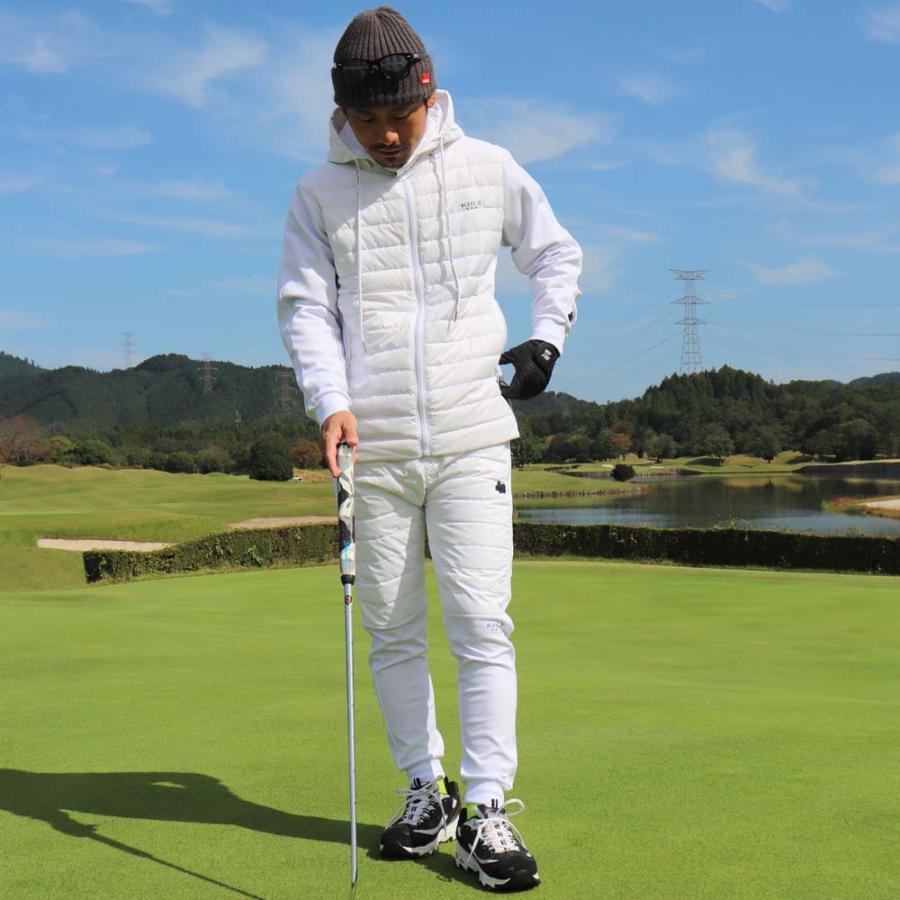 ジョガーパンツ メンズ レディース ユニセックス ジャージ ダウン 切り替え ストレッチ ラグジュゴルフ LUXE/R GOLF セットアップ可能 | LUXE/R | 01