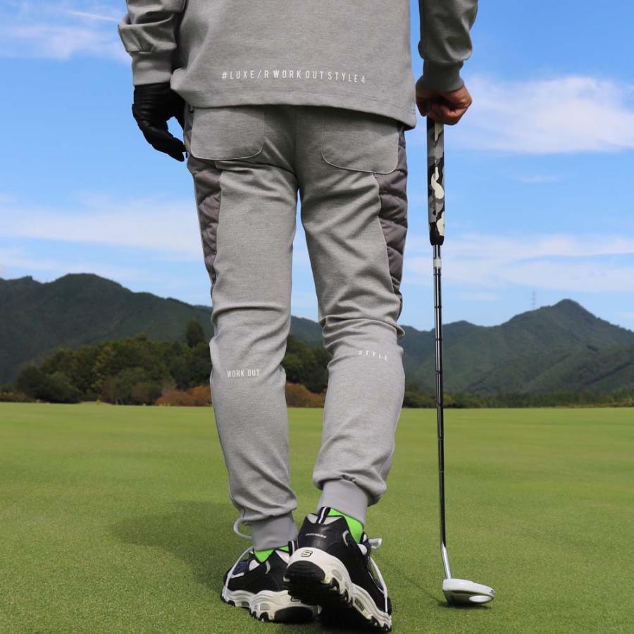 ジョガーパンツ メンズ レディース ユニセックス ジャージ ダウン 切り替え ストレッチ ラグジュゴルフ LUXE/R GOLF セットアップ可能 | LUXE/R | 05