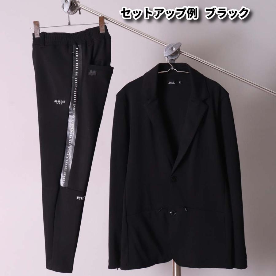 ジャケット テーラードジャケット ストレッチ ポンチ ラグジュ ゴルフ メンズ レディース  LUXE/R  スポーツ 男女兼用  ジャージ ラインロゴ セットアップ可能 | LUXE/R | 11