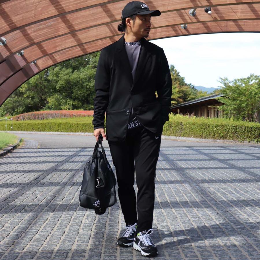 ジャケット テーラードジャケット ストレッチ ポンチ ラグジュ ゴルフ メンズ レディース  LUXE/R  スポーツ 男女兼用  ジャージ ラインロゴ セットアップ可能 | LUXE/R | 01