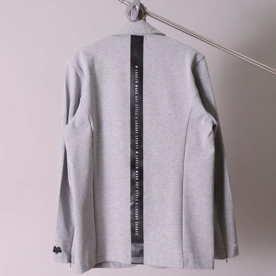 ジャケット テーラードジャケット ストレッチ ポンチ ラグジュ ゴルフ メンズ レディース  LUXE/R  スポーツ 男女兼用  ジャージ ラインロゴ セットアップ可能 | LUXE/R | 06