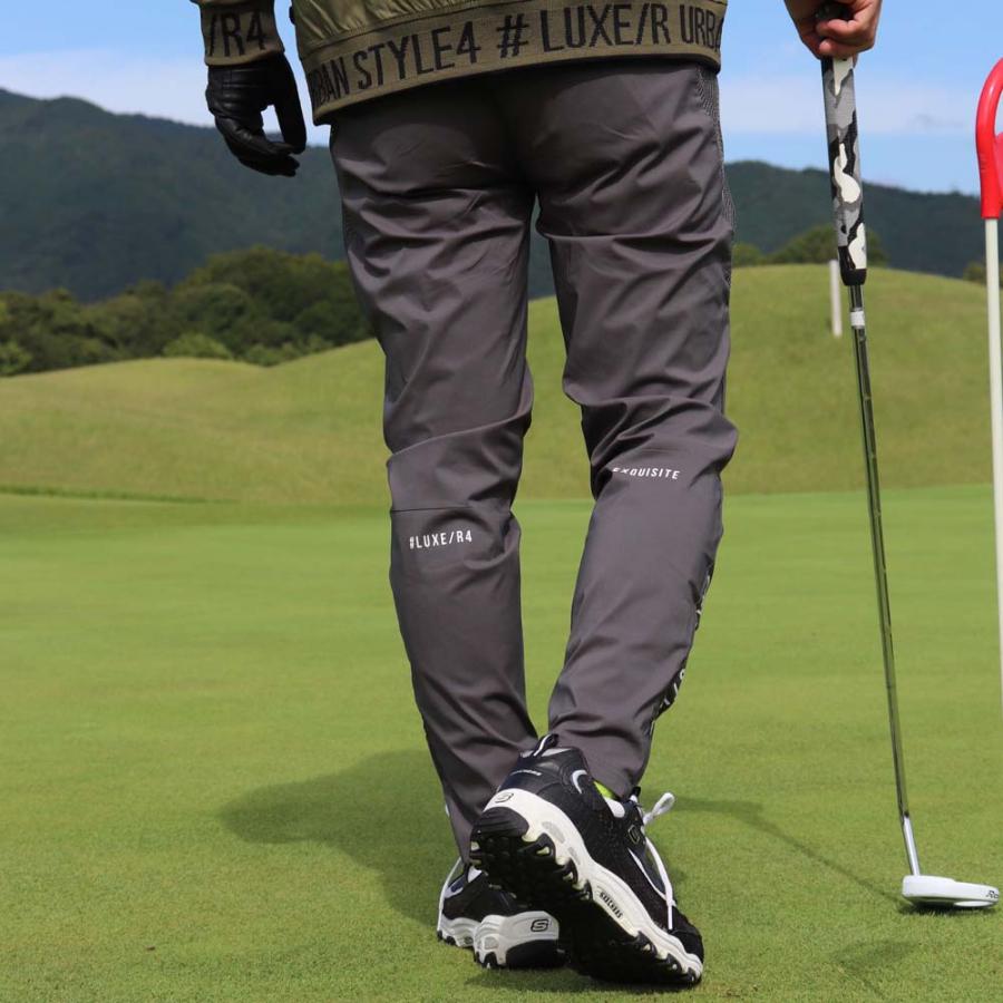 ゴルフウェア ジョガーパンツ メンズ レディース チノパン ストレッチ ラグジュゴルフ LUXE/R GOLF 大きいサイズ メッシュ ウェストゴム スソジップタイプ | LUXE/R | 06
