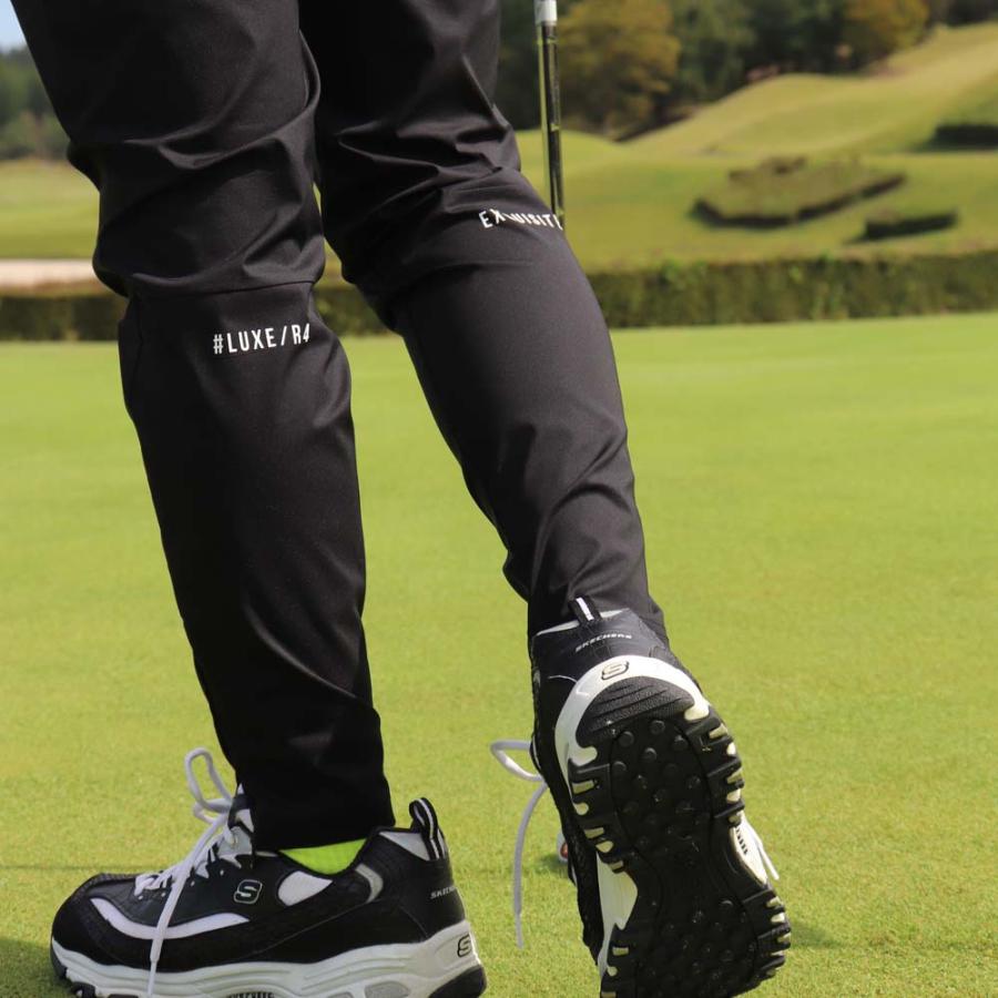 ゴルフウェア ジョガーパンツ メンズ レディース チノパン ストレッチ ラグジュゴルフ LUXE/R GOLF 大きいサイズ メッシュ ウェストゴム スソジップタイプ | LUXE/R | 07