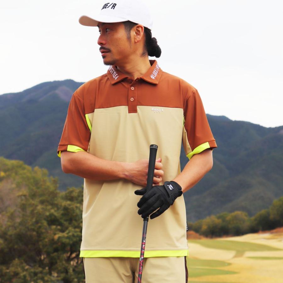 ゴルフウェア ポロシャツ メンズ レディース スムース ストレッチ 半袖 ラグジュゴルフ LUXE/R GOLF  2024 夏 大きいサイズあり 接触冷感 吸水速乾 | LUXE/R | 03