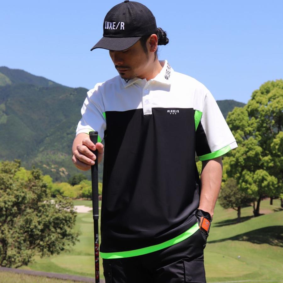 ゴルフウェア ポロシャツ メンズ レディース スムース ストレッチ 半袖 ラグジュゴルフ LUXE/R GOLF  2024 夏 大きいサイズあり 接触冷感 吸水速乾 | LUXE/R | 05
