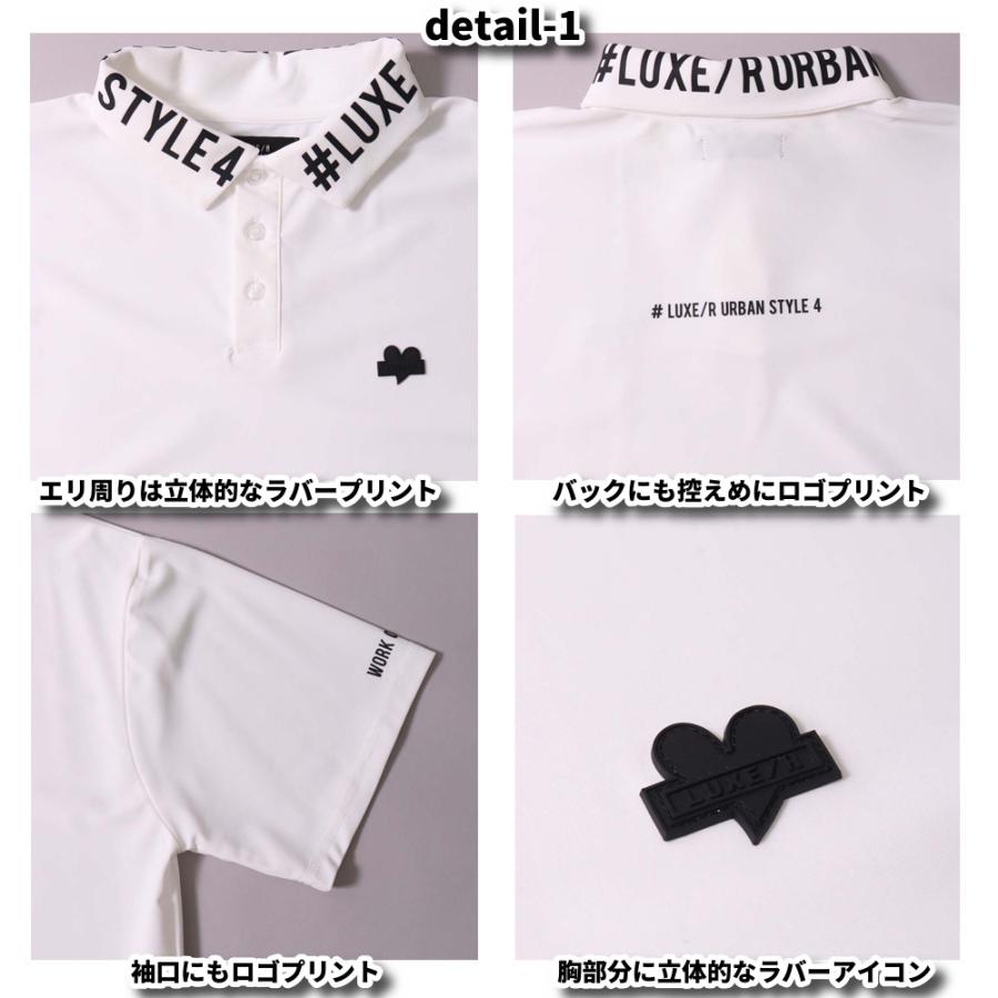 ゴルフウェア ポロシャツ メンズ レディース スムース ストレッチ 半袖 ラグジュゴルフ LUXE/R GOLF エリロゴ 2024 夏 大きいサイズあり | LUXE/R | 01