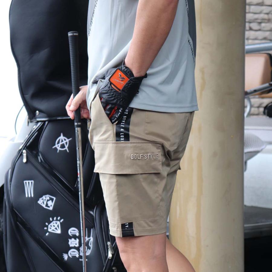 ショートパンツ メンズ レディース ラグジュゴルフ LUXE/R GOLF スポーツ ストレッチ ハーフパンツ ひざ丈 カーゴポケット 男女兼用 | LUXE/R | 06