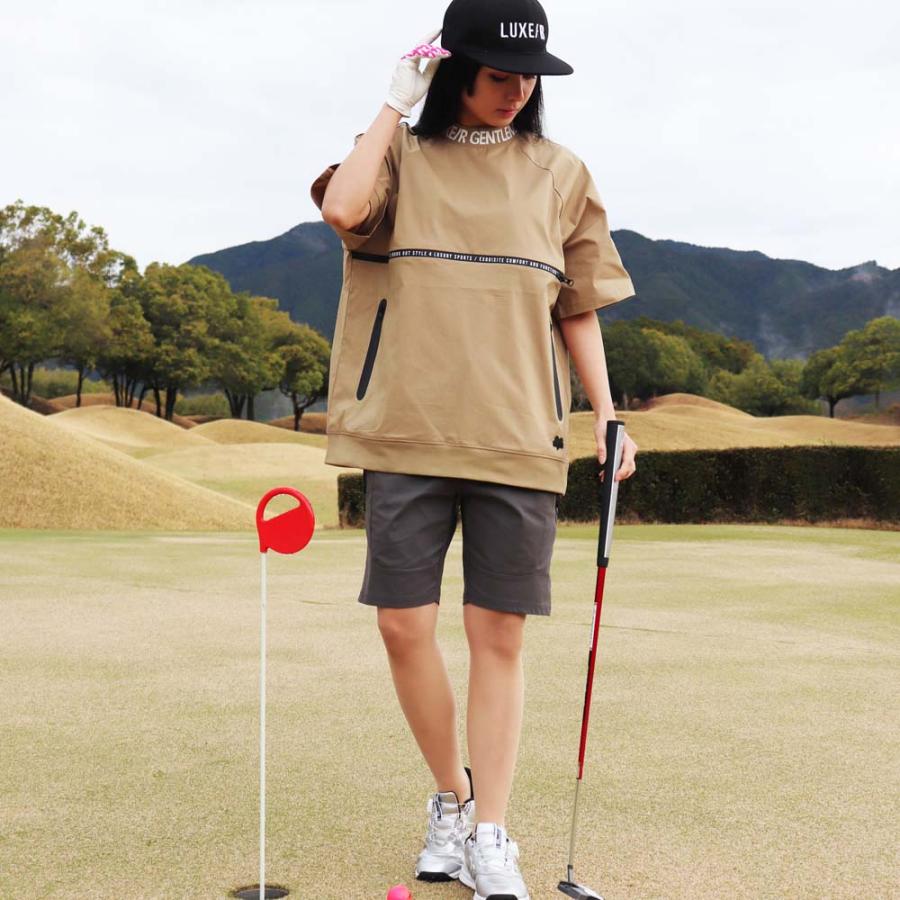 LUXE/R ゴルフウェア Tシャツ メンズ レディース 半袖 ラグジュゴルフ 