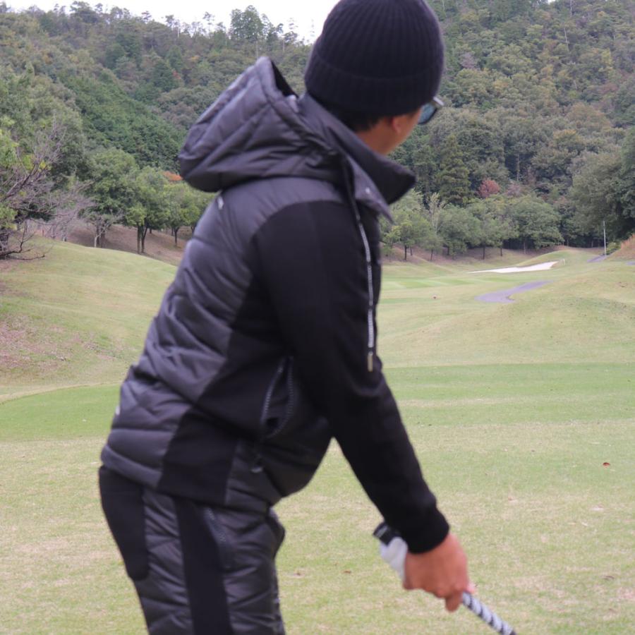 LUXE/R（ラグジュ） ダウン フリース 切り替え パーカー キルティング