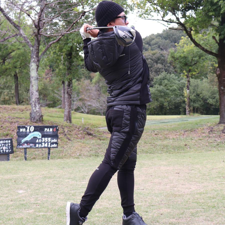 LUXE/R GOLF ダウンフェザー&裏起毛ジャケット4576BGL LUXE/R（ラグジュ） 【セットアップ対応】 ダウンジャケット ノー