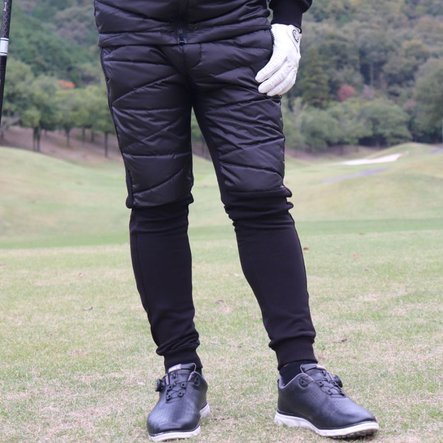 ジョガーパンツ メンズ レディース ユニセックス フリース ダウン 切り替え ストレッチ ラグジュゴルフ LUXE/R GOLF セットアップ可能 | LUXE/R | 02