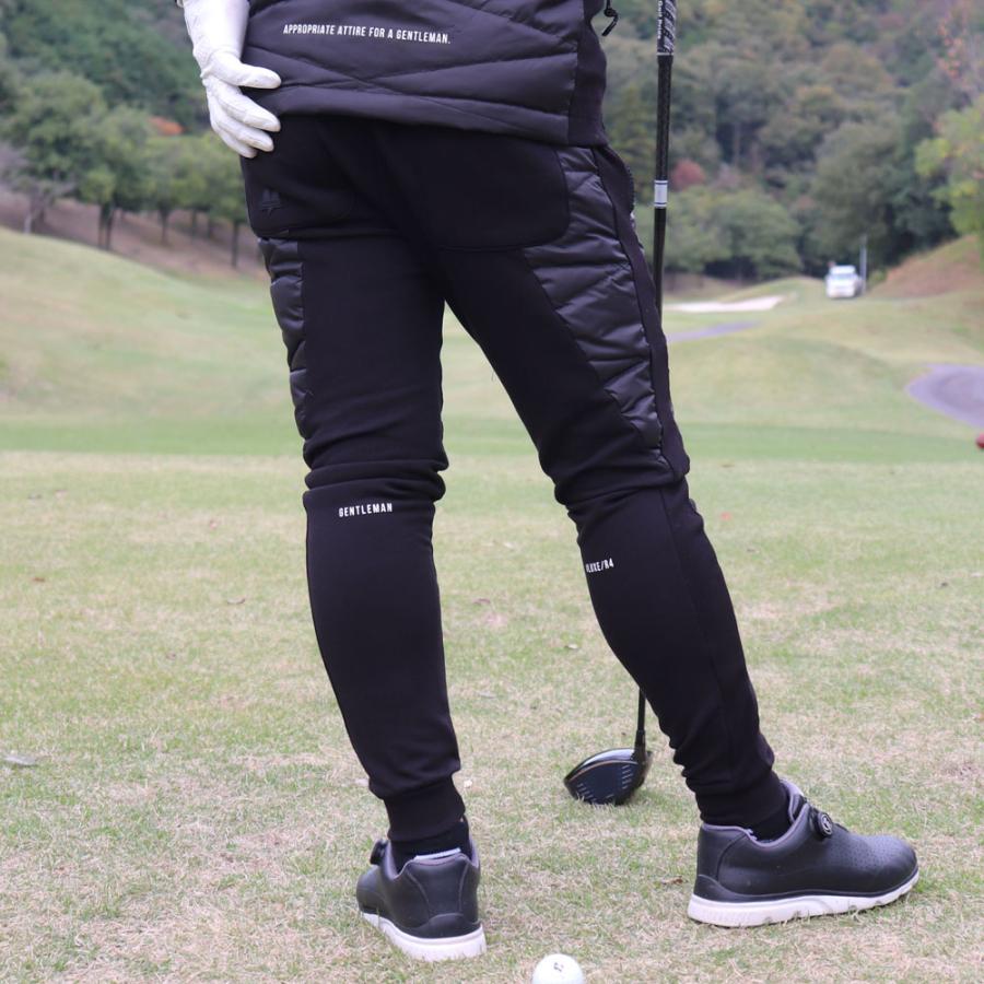 ジョガーパンツ メンズ レディース ユニセックス フリース ダウン 切り替え ストレッチ ラグジュゴルフ LUXE/R GOLF セットアップ可能 | LUXE/R | 04