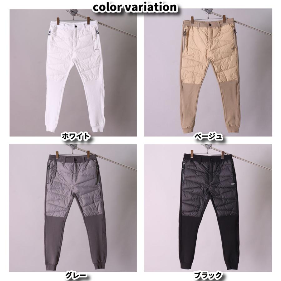 ジョガーパンツ メンズ レディース ユニセックス フリース ダウン 切り替え ストレッチ ラグジュゴルフ LUXE/R GOLF セットアップ可能 | LUXE/R | 08