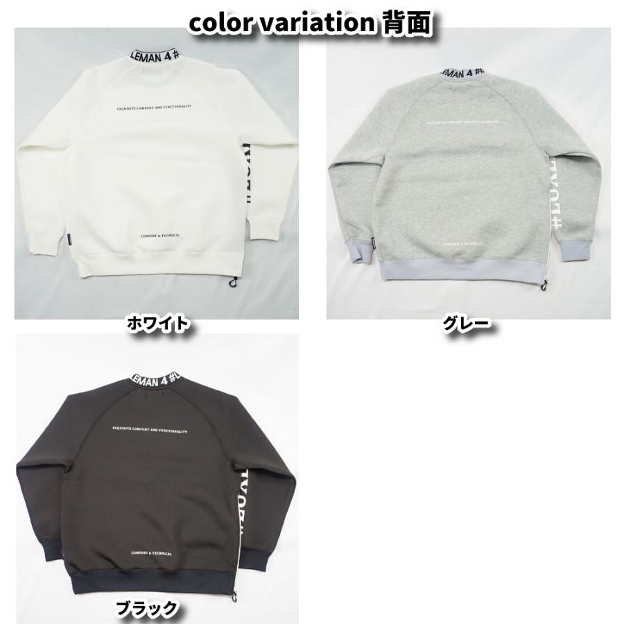 ストレッチ スポンジ ボンディング ジャージ モックネック ラグジュゴルフ LUXE/R  GOLF ユニセックス スウェット ゆったりサイズ 暖かい セットアップ可能 | LUXE/R | 09