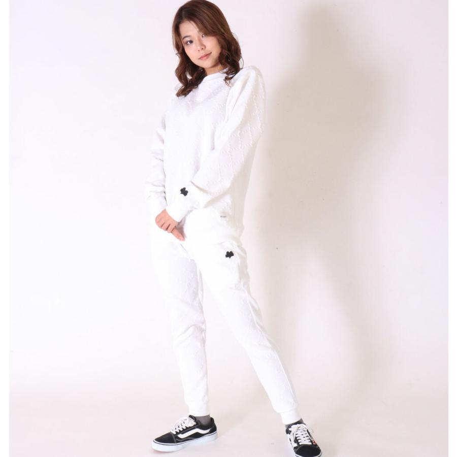 スウェット トレーナー 長袖  メンズ レディース ユニセックス  ふくれジャガード モノグラム ラグジュベア  スポーツ ストレッチ ラグジュ LUXE/R M L XL | LUXE/R | 01