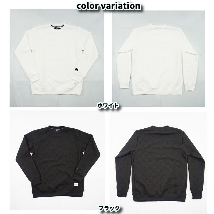 スウェット トレーナー 長袖  メンズ レディース ユニセックス  ふくれジャガード モノグラム ラグジュベア  スポーツ ストレッチ ラグジュ LUXE/R M L XL | LUXE/R | 06