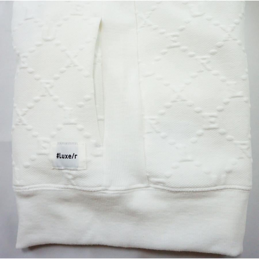 パーカー メンズ レディース 男女兼用 ユニセックス ストレッチ ふくれジャガード 型押し ジップアップ ラグジュ LUXE/R M L XL セットアップ可能 | LUXE/R | 11