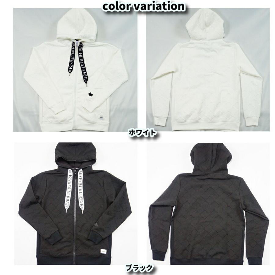 パーカー メンズ レディース 男女兼用 ユニセックス ストレッチ ふくれジャガード 型押し ジップアップ ラグジュ LUXE/R M L XL セットアップ可能 | LUXE/R | 12