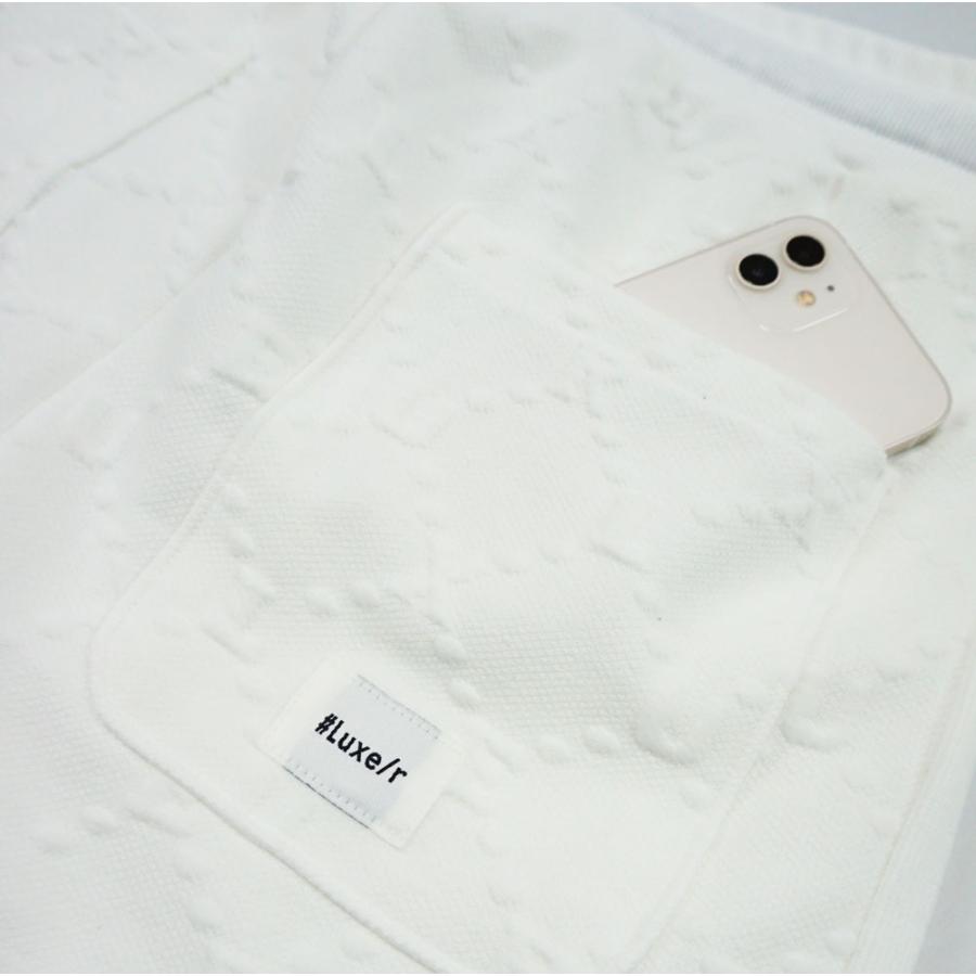 スウェットパンツ メンズ レディース 男女兼用 ジャージパンツ ジョガーパンツ ふくれジャガード モノグラム  ストレッチ LUXE/R ラグジュ セットアップ可能 | LUXE/R | 10