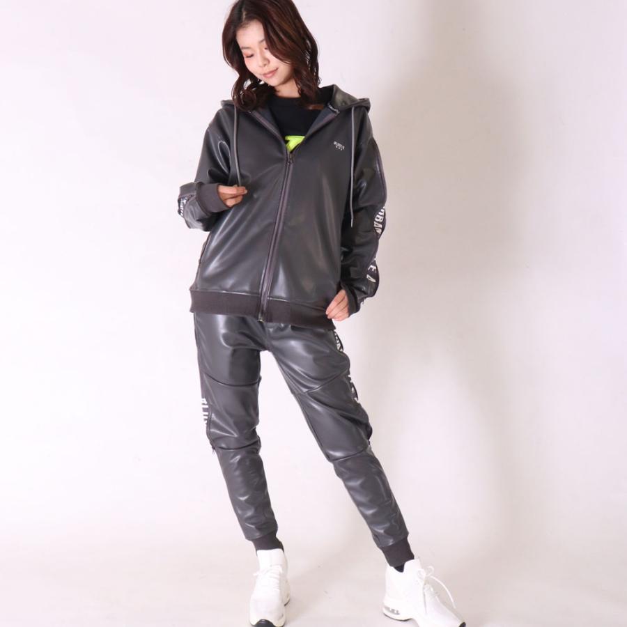 LUXE/R フェイクレザー PUレザー ジョガーパンツ メンズ