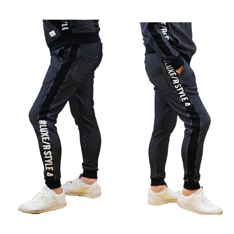 ジョガーパンツ スウェットパンツ ジャージ メンズ レディース ユニセックス ビッグワッフル ストレッチ ラグジュ ウェストゴム  ロゴ刺繍  セットアップ可能 | LUXE/R | 08