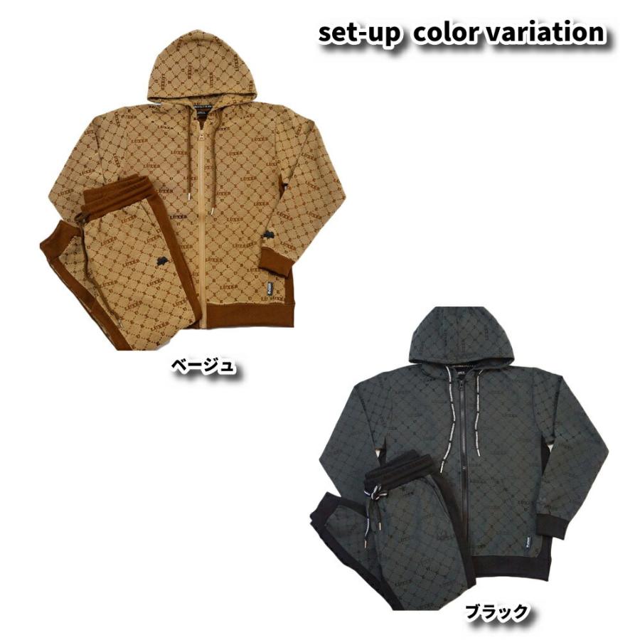 — LUXE/R —　ゴルフ　セットアップ　XL LUXE/R（ラグジュ） セットアップ可能 モノグラム パーカー メンズ