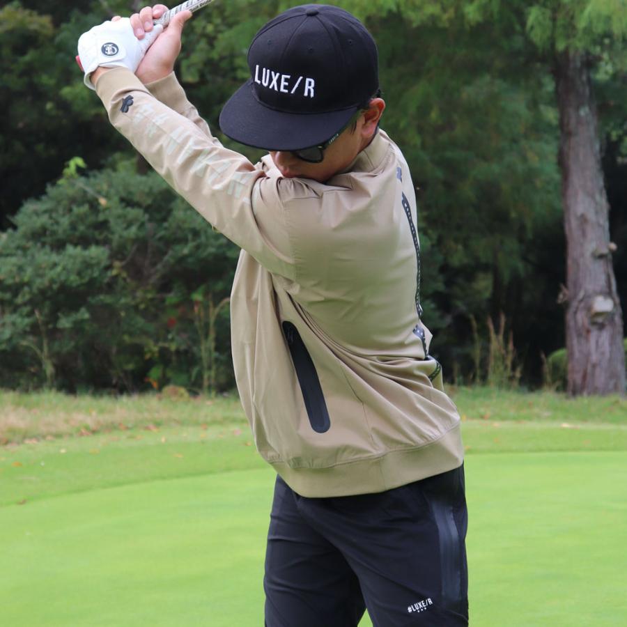 ゴルフウェア スウェット メンズ レディース 長袖Tシャツ ラグジュ ゴルフ LUXE/R  GOLF 撥水加工版 ストレッチ ブロード ユニセックス ロンT バックライン | LUXE/R | 04