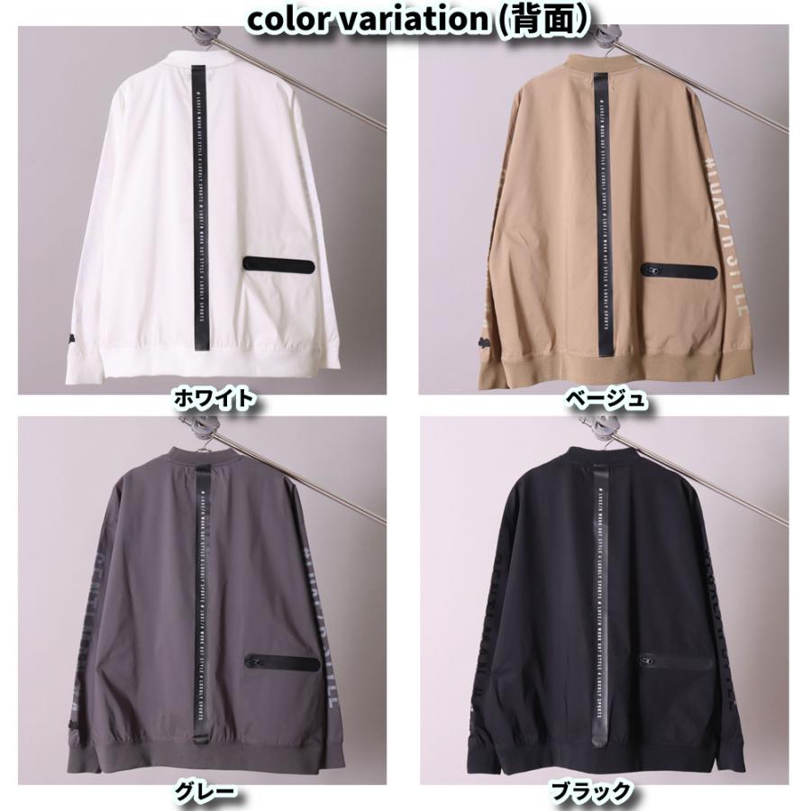 ゴルフウェア スウェット メンズ レディース 長袖Tシャツ ラグジュ ゴルフ LUXE/R  GOLF 撥水加工版 ストレッチ ブロード ユニセックス ロンT バックライン | LUXE/R | 08