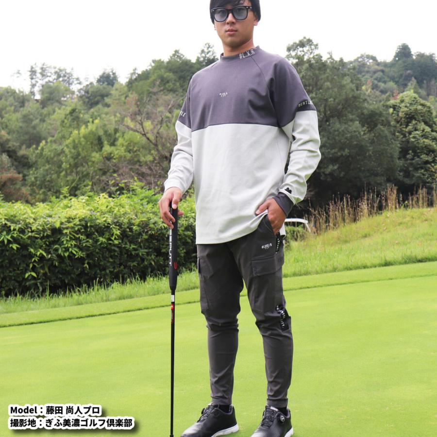 ゴルフウェア ジョガーパンツ カーゴパンツ メンズ レディース ユニセックス ストレッチ 撥水加工 ラグジュゴルフ LUXE/R GOLF スソジップタイプ | LUXE/R | 02