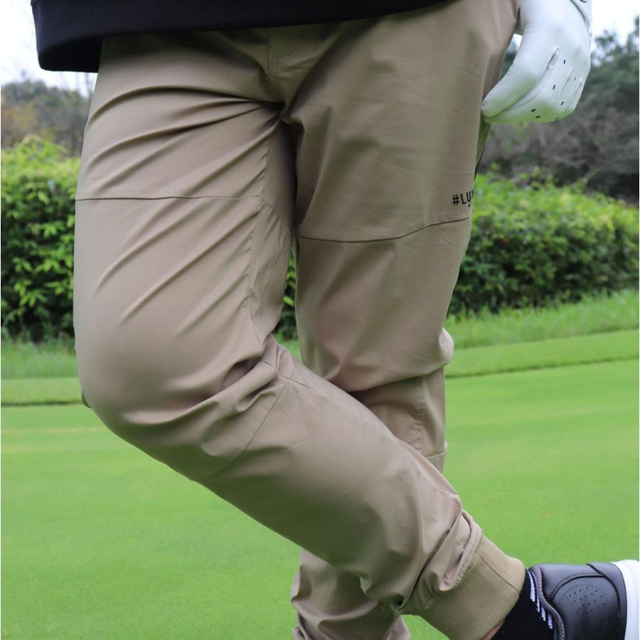 チノパン ゴルフウェア ジョガーパンツ メンズ レディース ユニセックス 撥水加工タイプ ストレッチ ラグジュゴルフ LUXE/R GOLF セットアップ可能 | LUXE/R | 07