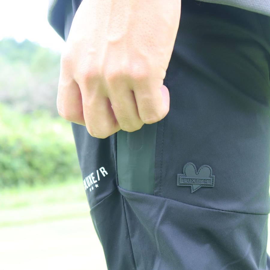 ゴルフウェア ジョガーパンツ メンズ レディース ユニセックス ストレッチ 撥水加工タイプ ラグジュゴルフ LUXE/R GOLF ベルトループ付 | LUXE/R | 04